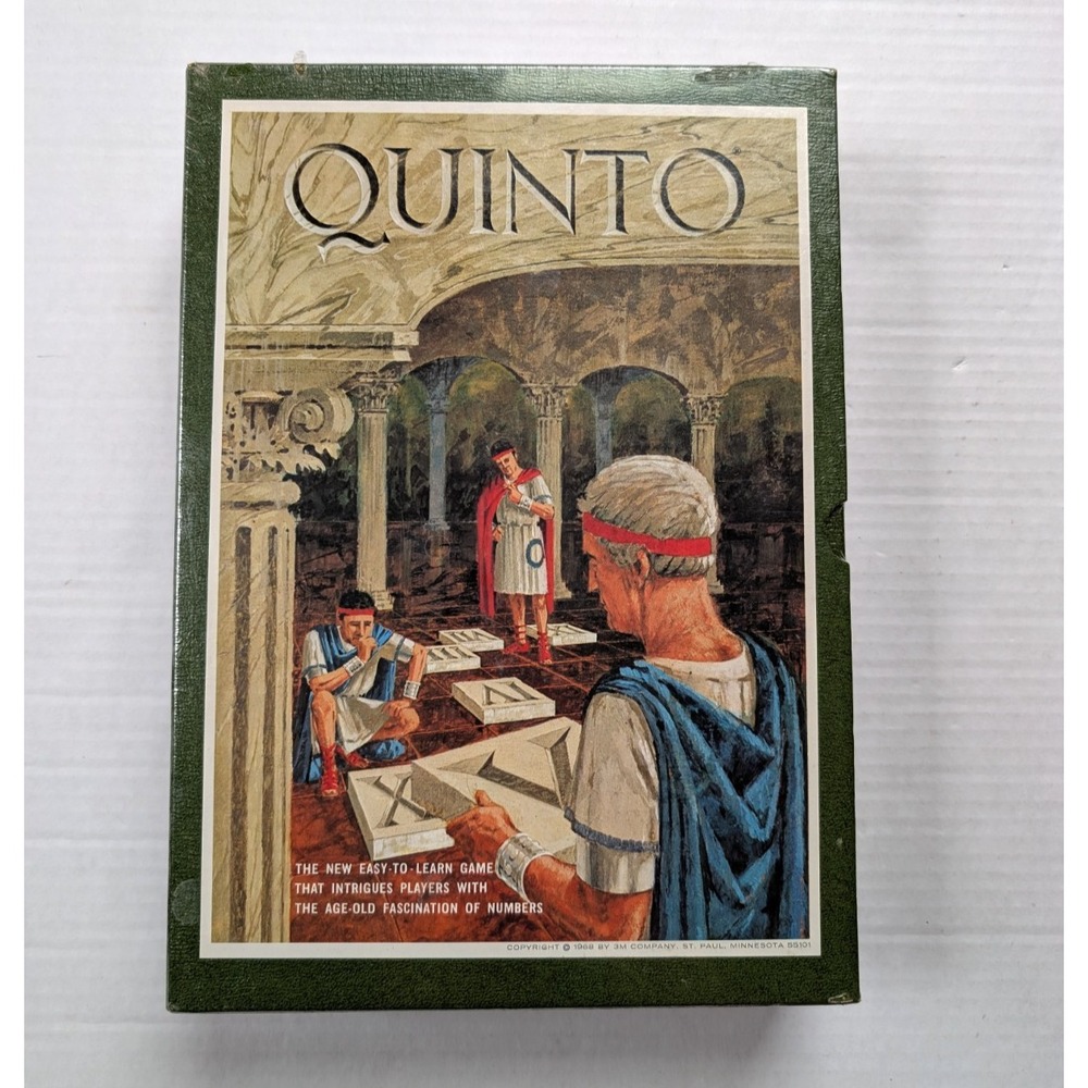Vintage Quinto Board Game 1964 3M Bookshelf Game NIB SEALED